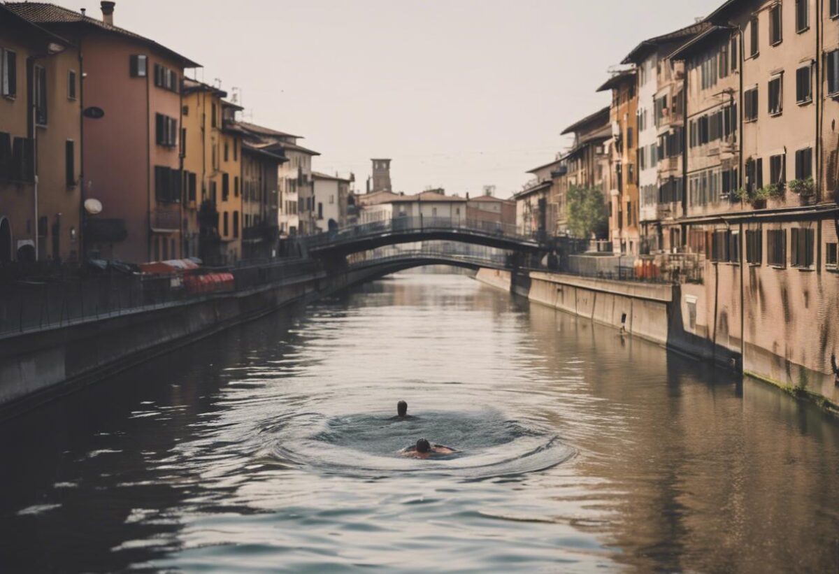 Elude la vigilanza e si lancia nel Naviglio, ma non possiede abilità natatorie.