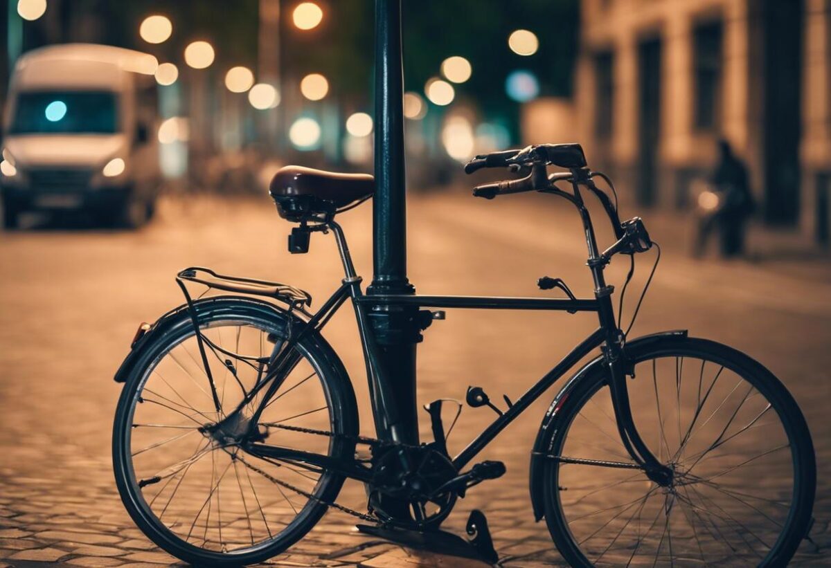 Un anziano che è caduto dalla bicicletta ed è finito sotto un pulmino è ora in ospedale in coma.