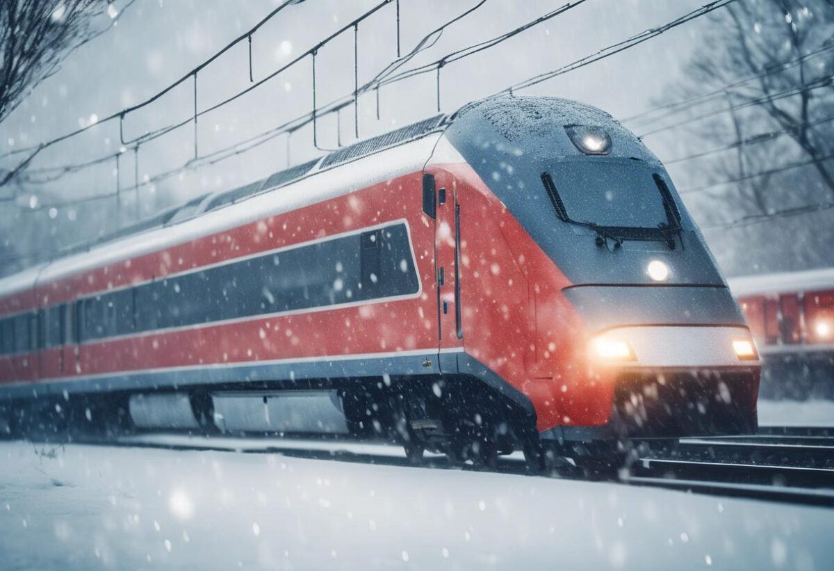 L’intensità delle avverse condizioni meteo ha causato la paralisi dei treni ad alta velocità, incluso quelli provenienti da Milano.