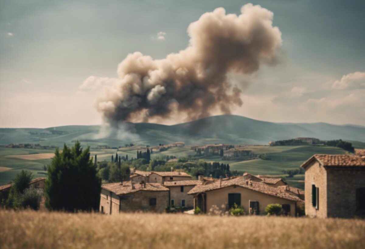 Un fuoco è scoppiato nella regione di Palmanova, secondo i testimoni: “Abbiamo sentito diverse esplosioni, poi abbiamo visto le fiamme che si elevavano alte nel cielo”.