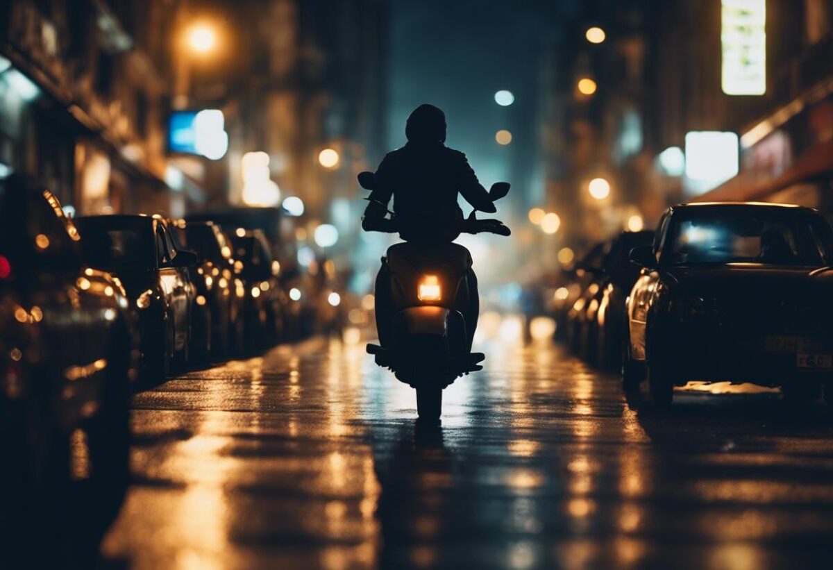 Le riprese del piromane su monopattino che incendiava veicoli si diffusero quando bruciò 33 auto e moto, sostenendo di essere “uscito solo per fumare”.