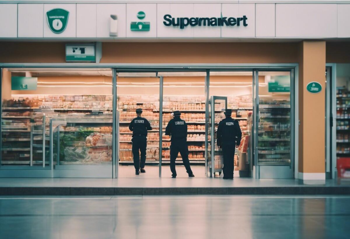 Prova a comprare senza pagare al Pam e urta violentemente la sicurezza.