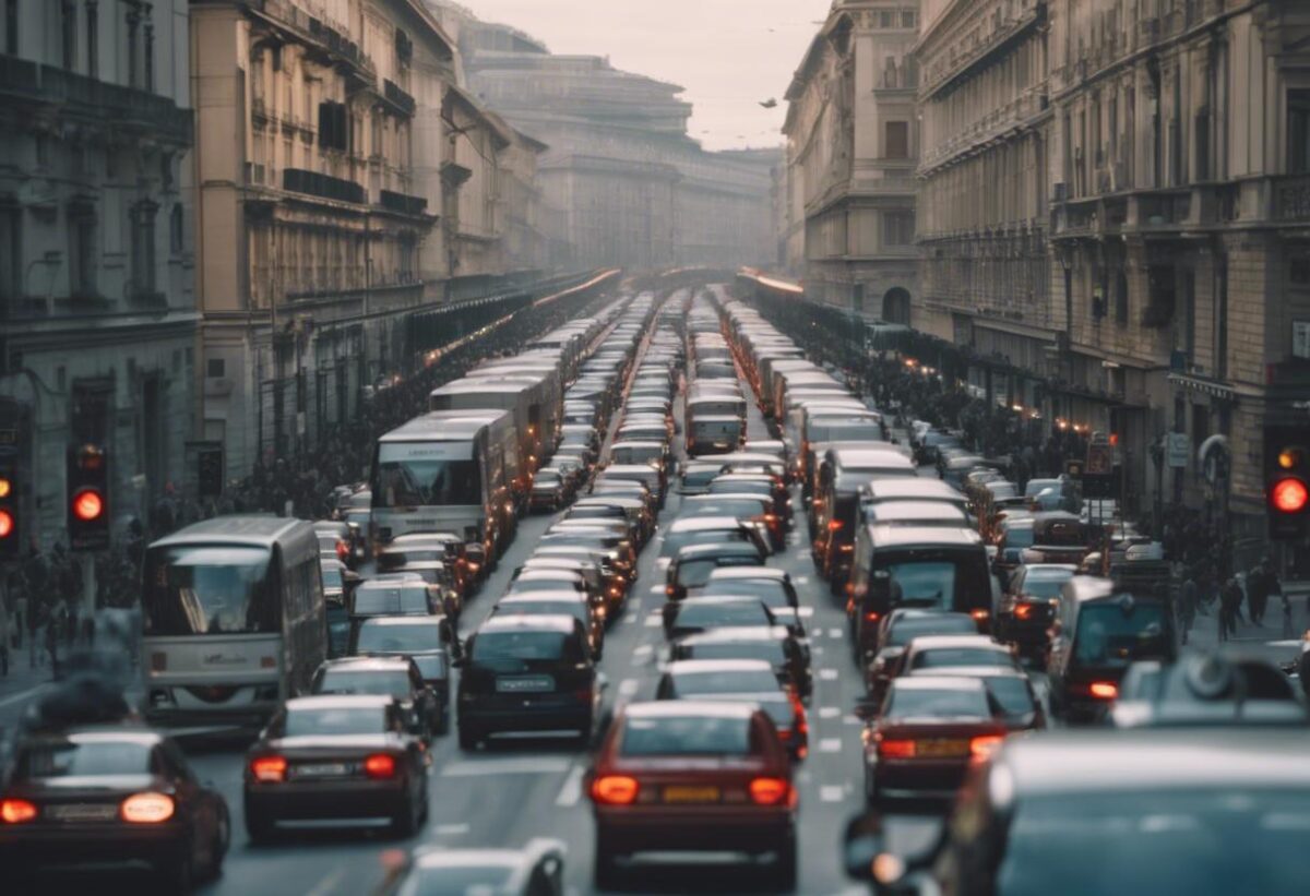Un incidente multiplo ha coinvolto otto auto sulla strada principale di Milano, causando un grave blocco del traffico.