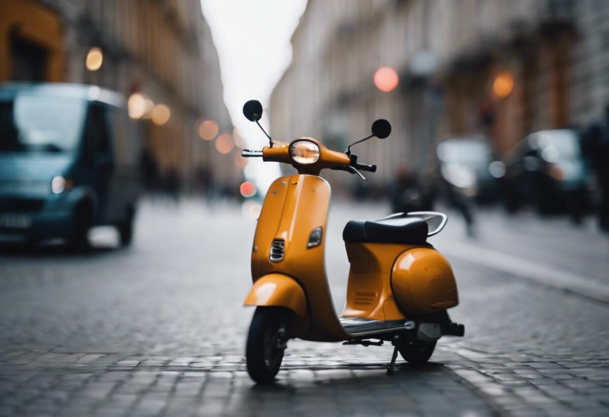 L’individuo su uno scooter (con machete a casa) che tenta di fuggire dalle forze dell’ordine locali.