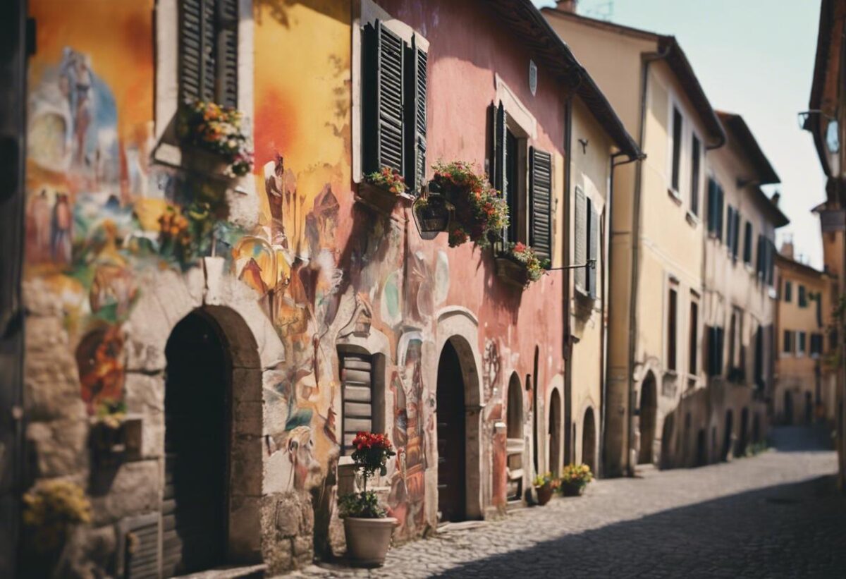 San Vittore si distingue per la sua arte. Storie raffigurate e muri colorati emergono dal seminterrato rianimato.
