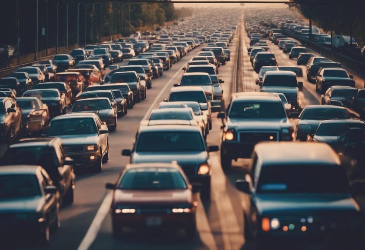 Un incidente ha trasformato il traffico in un disordine: sei chilometri di auto sono rimaste bloccate in fila.