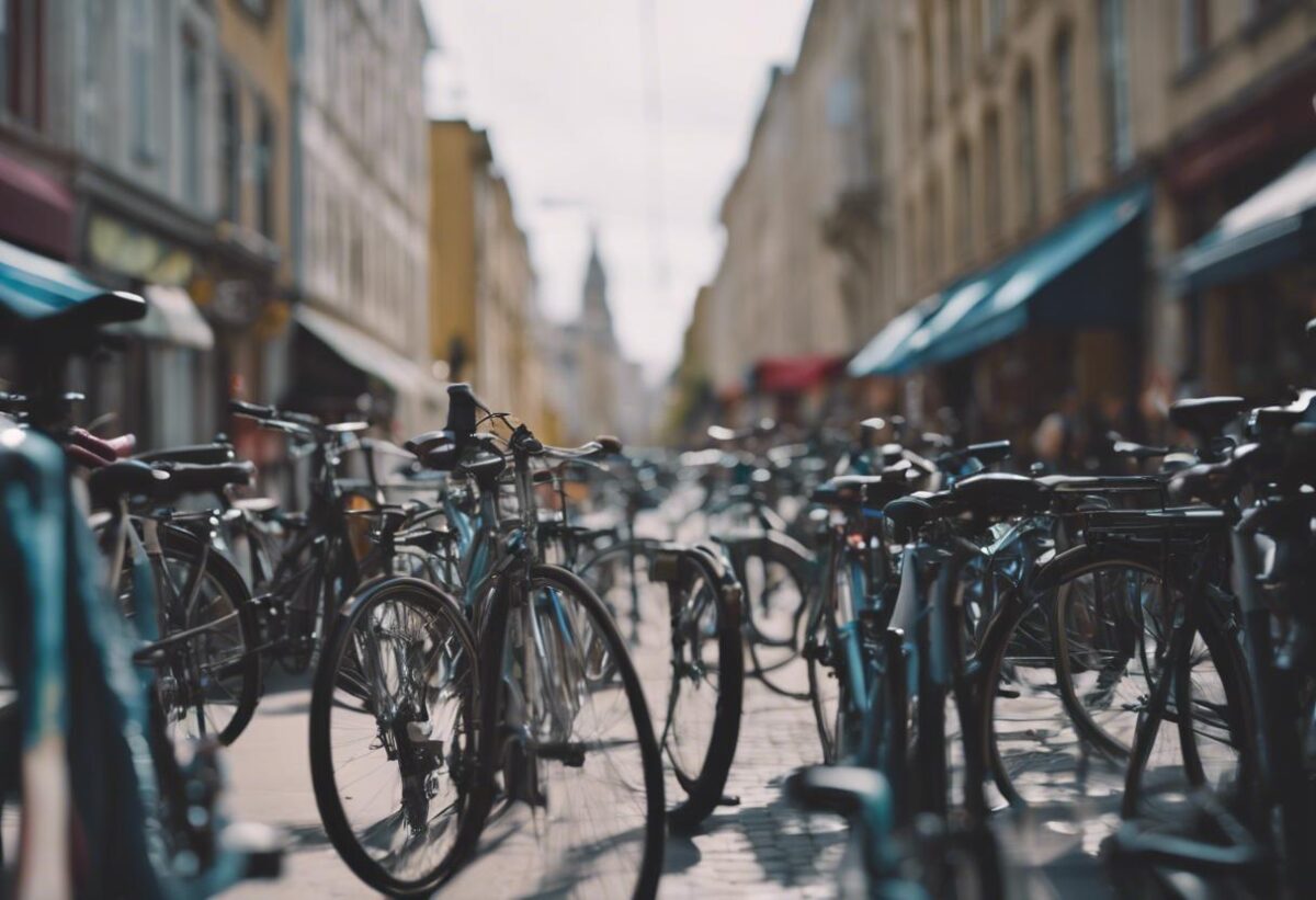 Una catena umana e di biciclette si è formata per liberare la pista ciclabile di Via Sforza da veicoli parcheggiati.