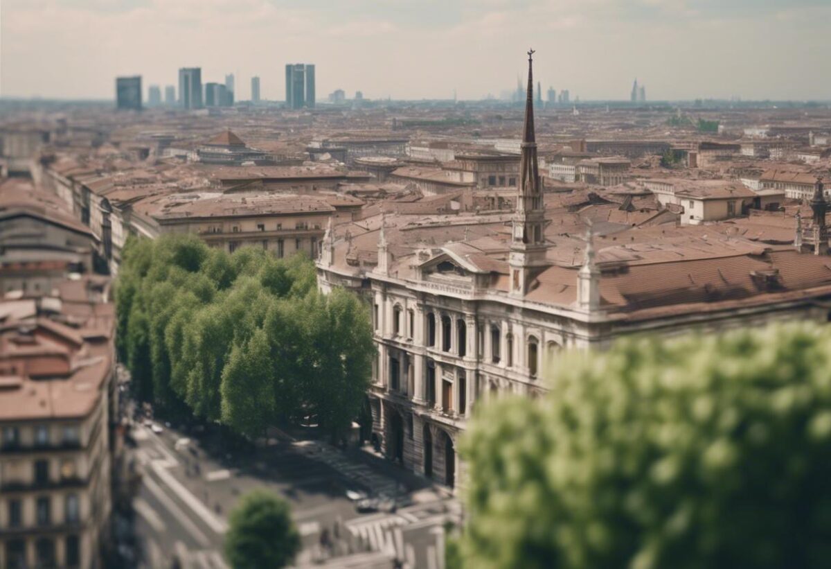 Ilaria Borletti Buitoni descrive Milano come una città priva di panorama. Tuttavia, riconosce l’identità della città nel verde e nei servizi e sottolinea l’importanza di non obliterare la sua storia.