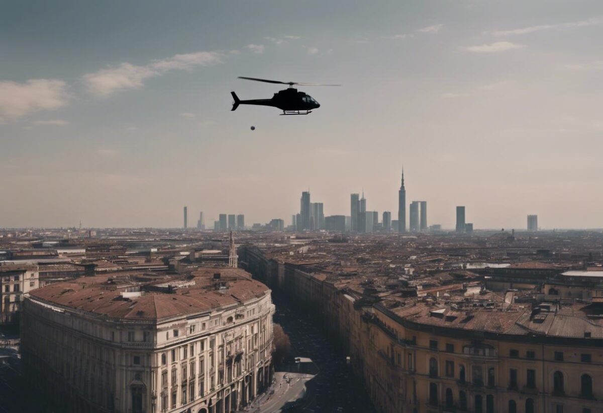 Il motivo per cui un elicottero della forza di polizia è stato visto a volte volteggiare sopra il cuore di Milano è il seguente.