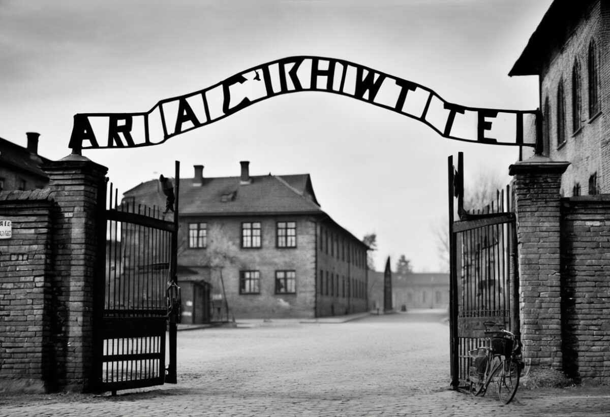 AleXsandro Palombo prende una posizione ferma contro l’antisemitismo ritraendo Liliana Segre e Sami Modiano indossando l’uniforme di Auschwitz.