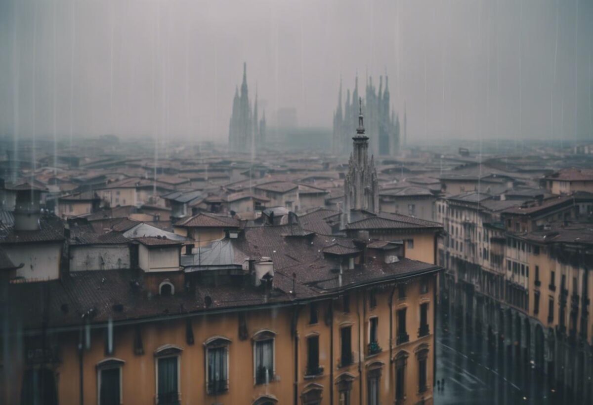 Luglio ha portato una notevole quantità di pioggia a Milano.