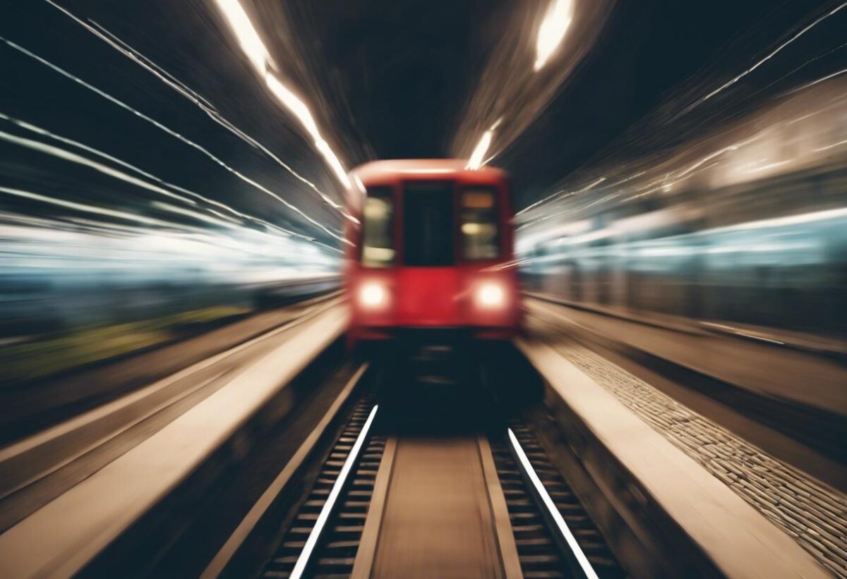 All’ingresso di Milano è stata ricreata una simulazione di un incidente ferroviario all’interno di una galleria.