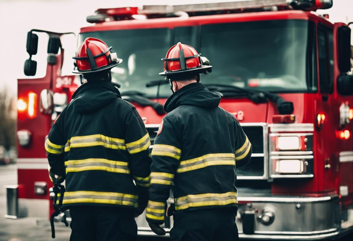 Due vigili del fuoco sono riusciti a fermare un ladro subito dopo che aveva commesso un furto.