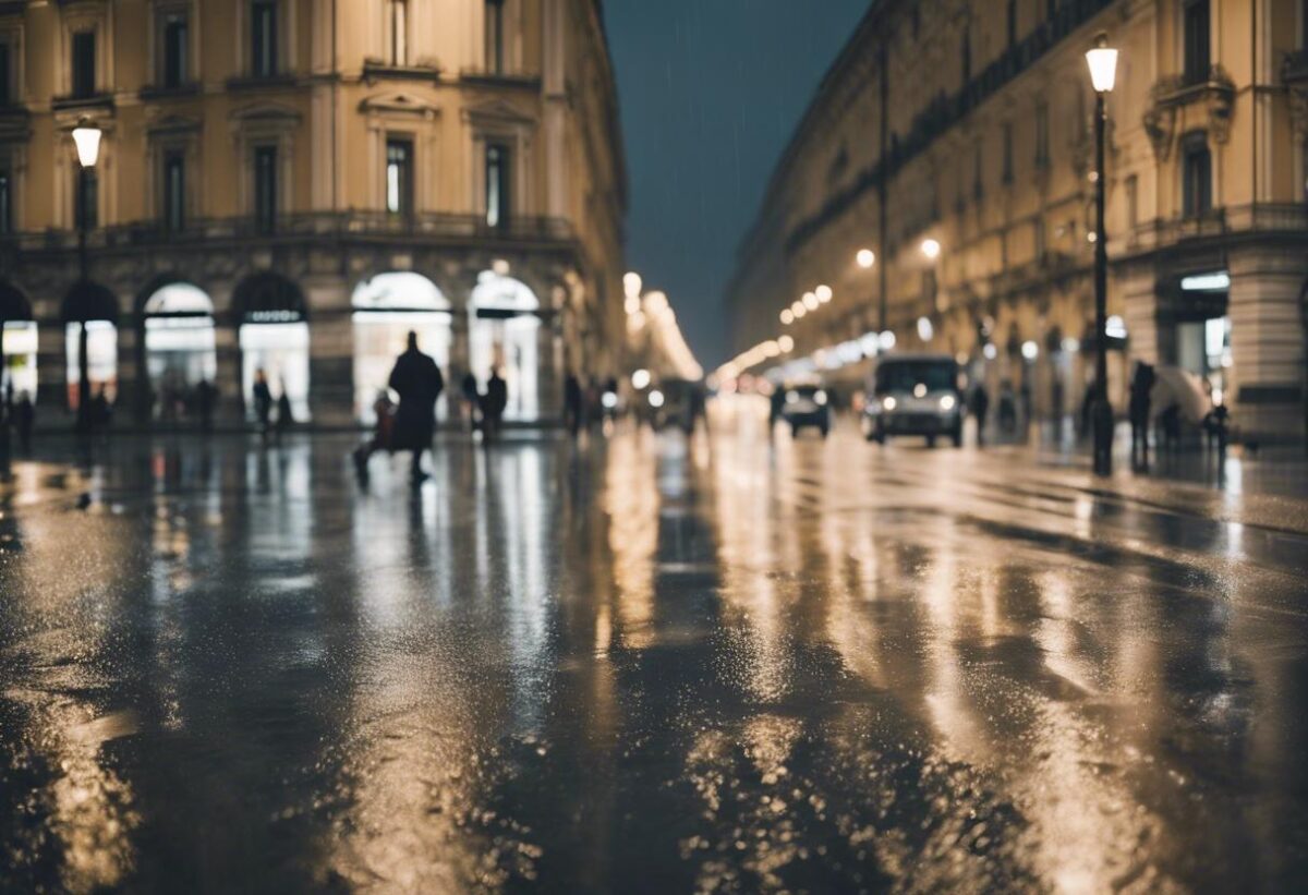 Milano è colpita da un forte temporale, con fiumi che destano preoccupazione: “I sacchi sono già stati sistemati.”