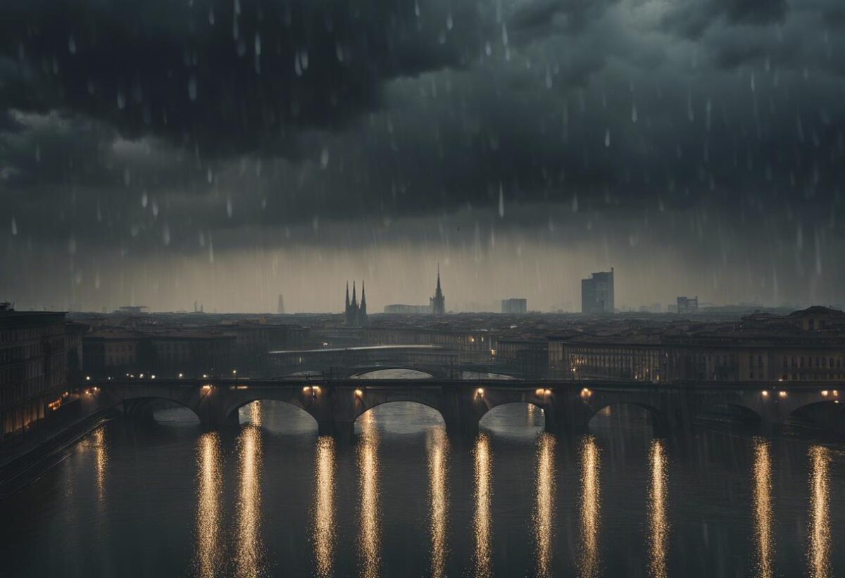 A Milano si è verificato un temporale, e il fiume Seveso ha superato il limite di guardia.