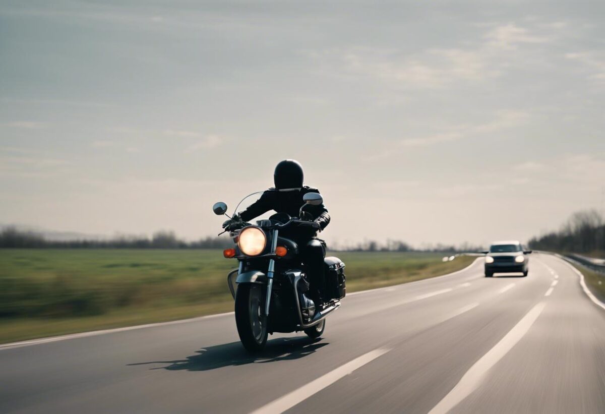 Un uomo è in condizioni critiche dopo aver colliso con un furgone mentre era in sella alla sua motocicletta.