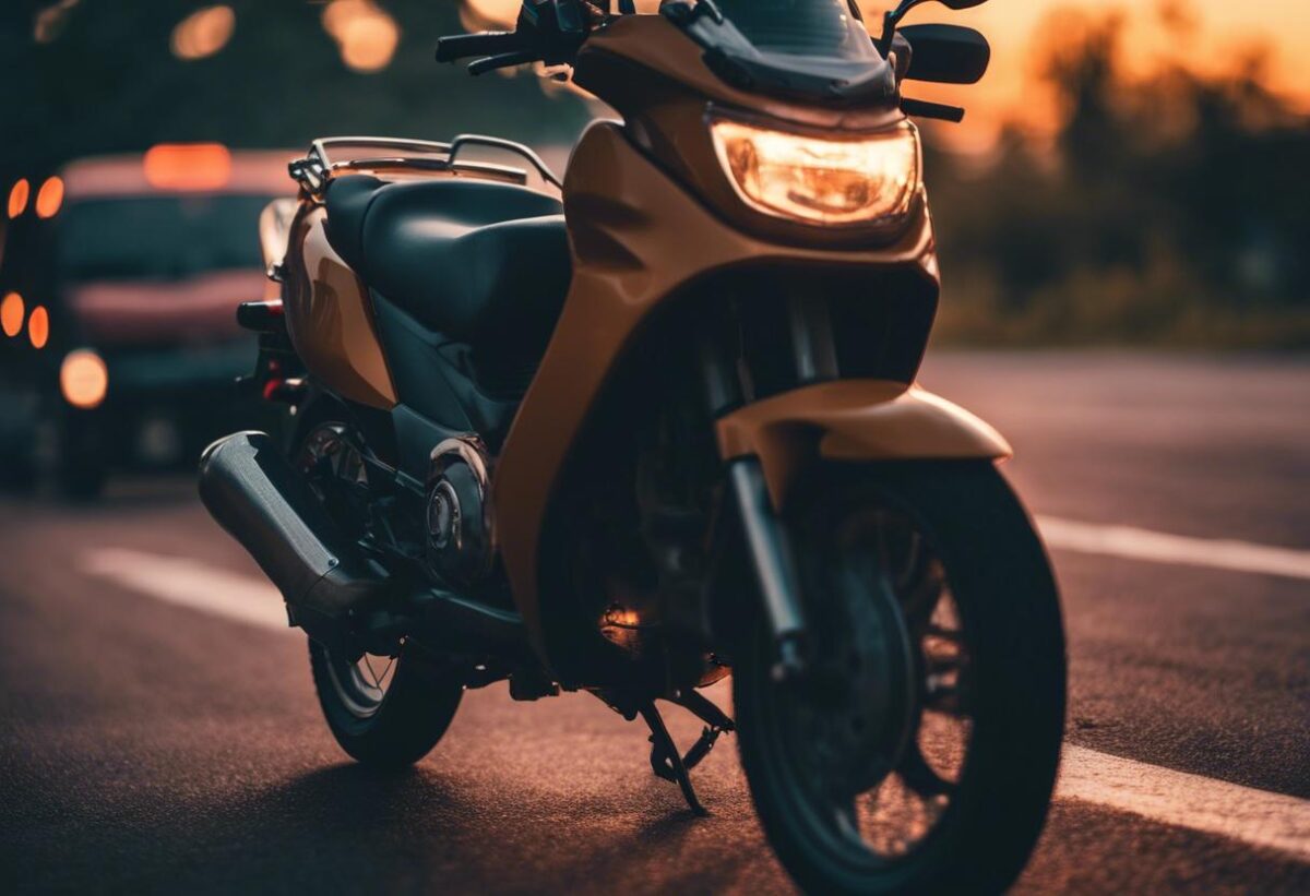 Un motociclista collide con un furgone: la sua vita è appesa a un filo.