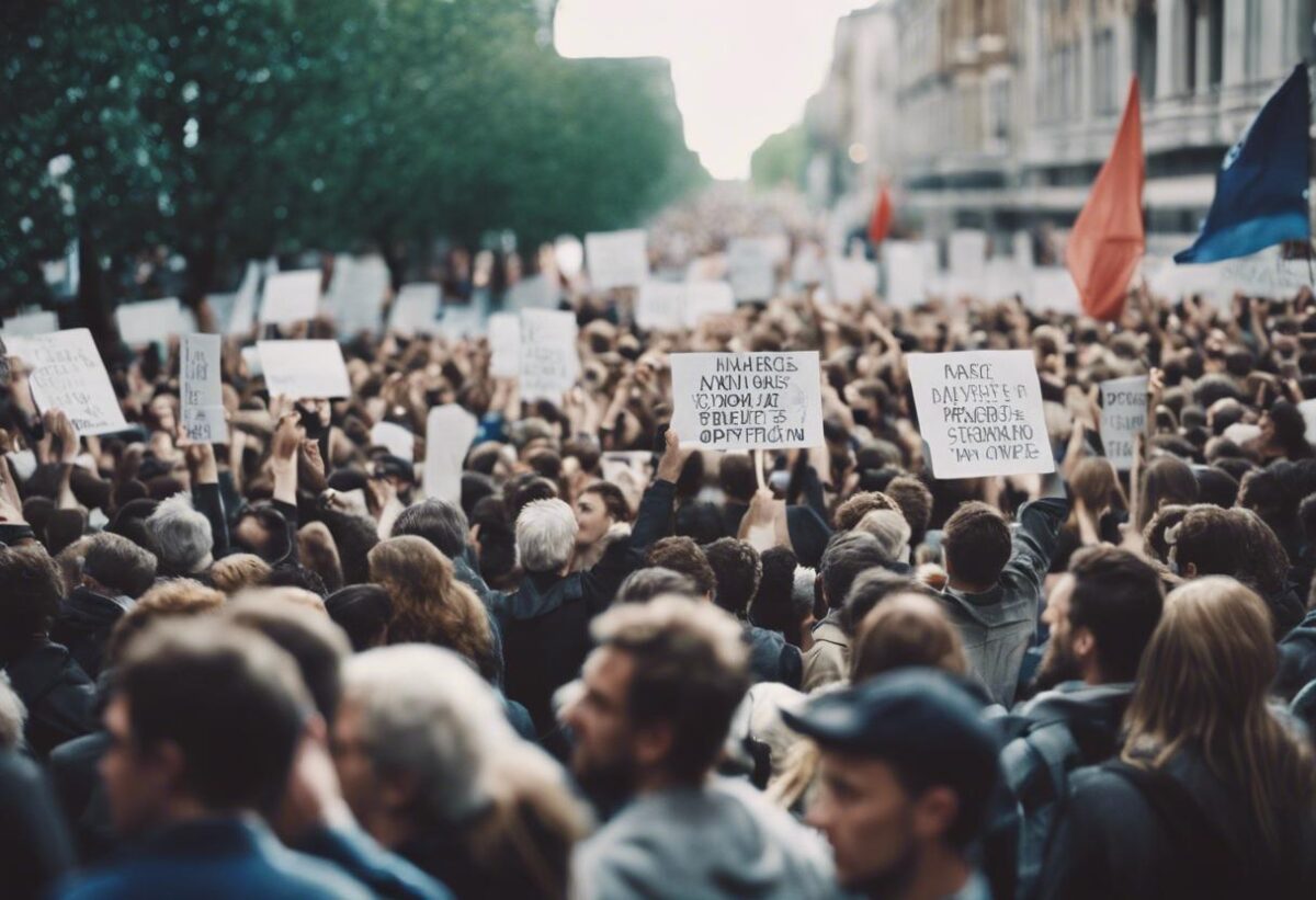 La protesta in opposizione all’evacuazione del Casaloca.