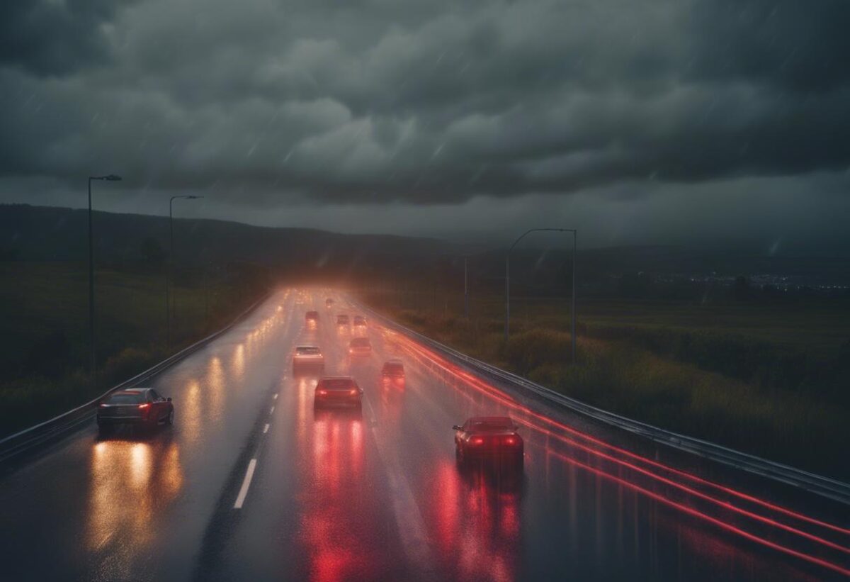 Incidente stradale sull’autostrada a causa della pioggia: si verifica un ingorgo di 6 chilometri.