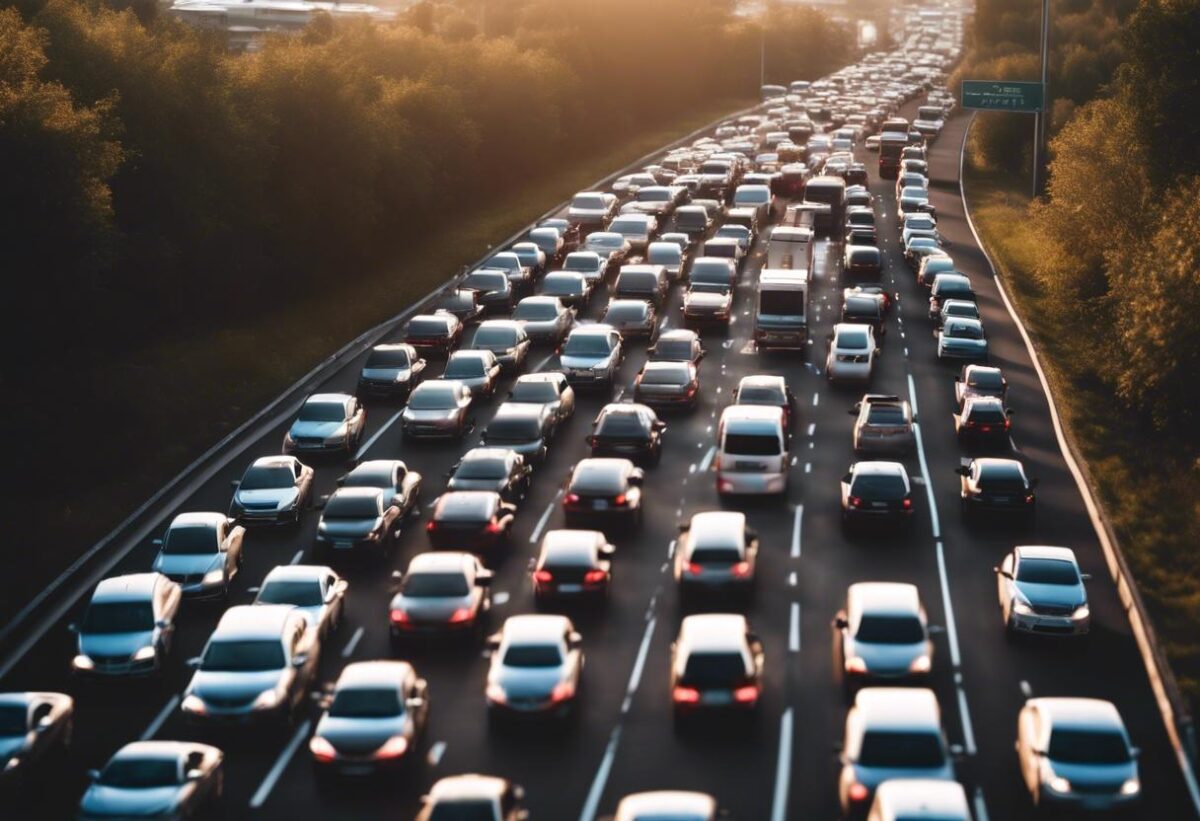 Incidente sulla tangenziale: auto capovolta causa di 3 km di traffico bloccato.