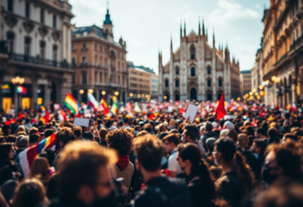 Corteo a Milano per il popolo palestinese: una voce di resistenza