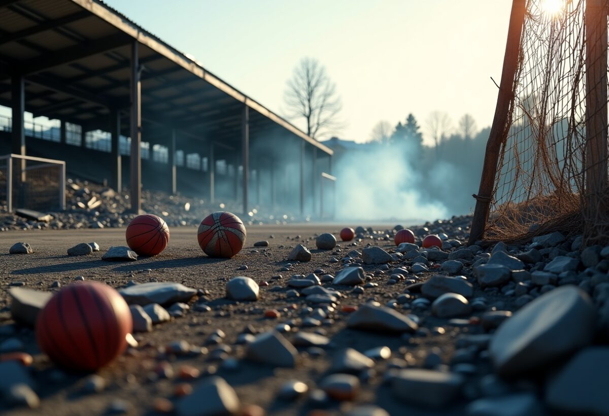 Incendio devastante al centro sportivo di Rozzano: indagini in corso