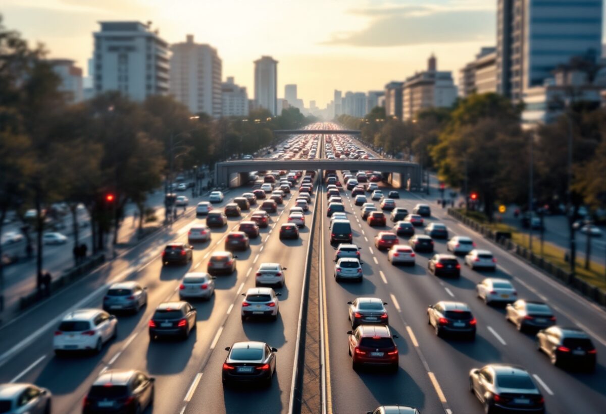 Traffico in tilt sulla tangenziale ovest di Milano per incidente