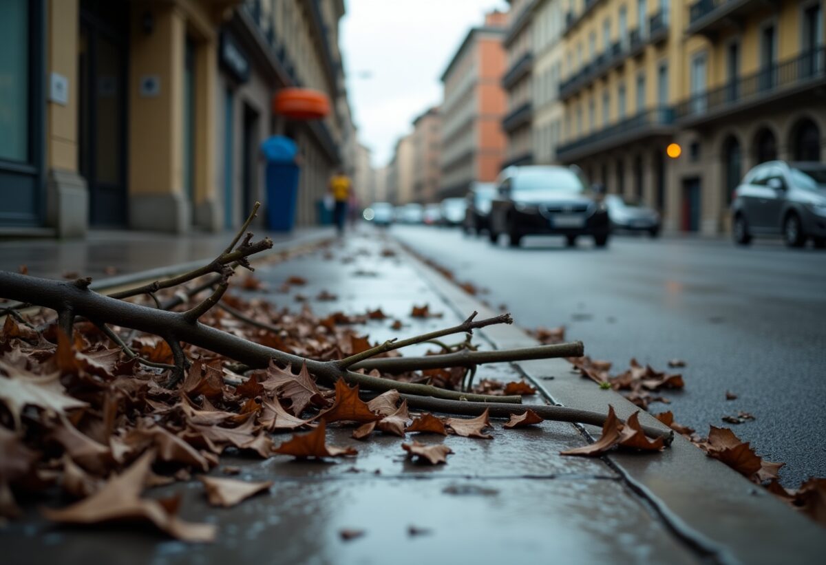 Maltempo a Milano: il vento provoca danni e interventi dei vigili del fuoco