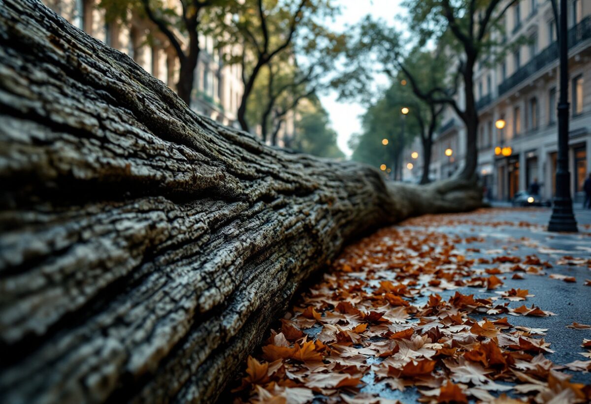 Milano e il vento: vigili del fuoco in azione per un albero caduto