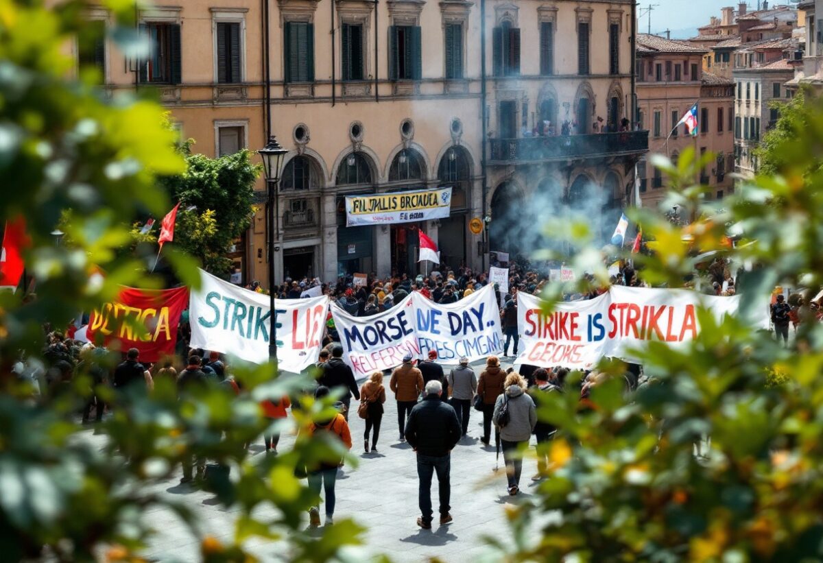 Proteste in Italia: sciopero generale contro la manovra economica del governo