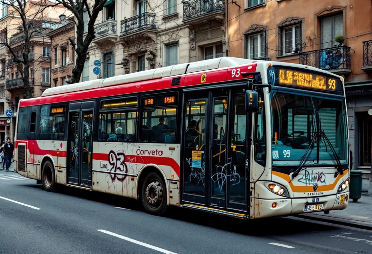 Vandalismo e violenza a Milano: la linea 93 nel mirino degli aggressori