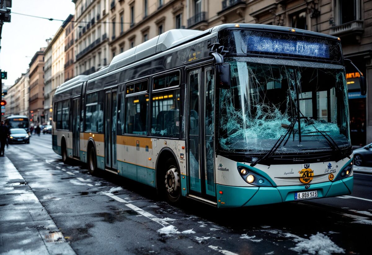 Arresto a Milano: tre uomini danneggiano un bus e aggrediscono gli agenti