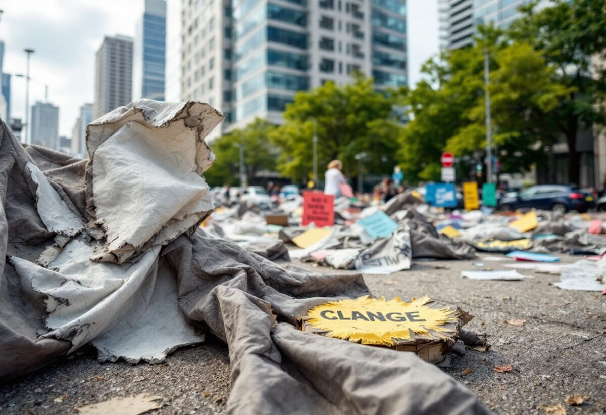 Attivisti in piazza: la lotta contro il cambiamento climatico e il dissenso