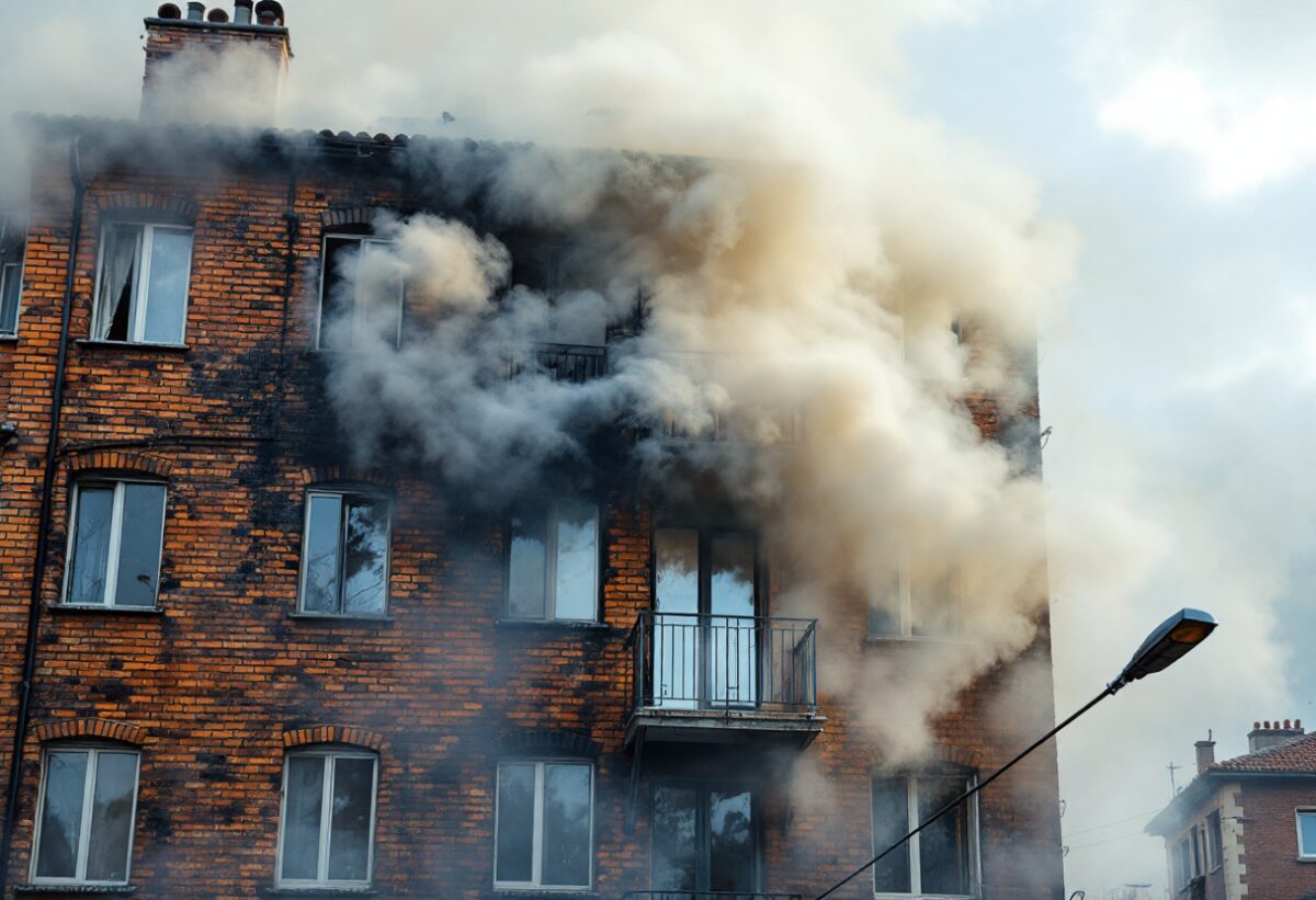 Incendio a Milano: due persone salvate dai vigili del fuoco