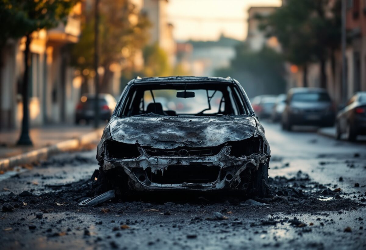 Incendio di un’auto a Castellanza: intervento tempestivo dei vigili del fuoco