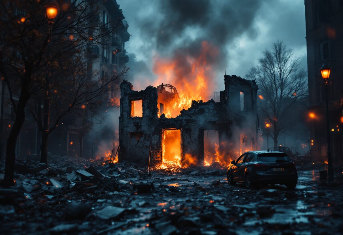 Incendio doloso a Milano: tre giovani perdono la vita in un dramma inaspettato