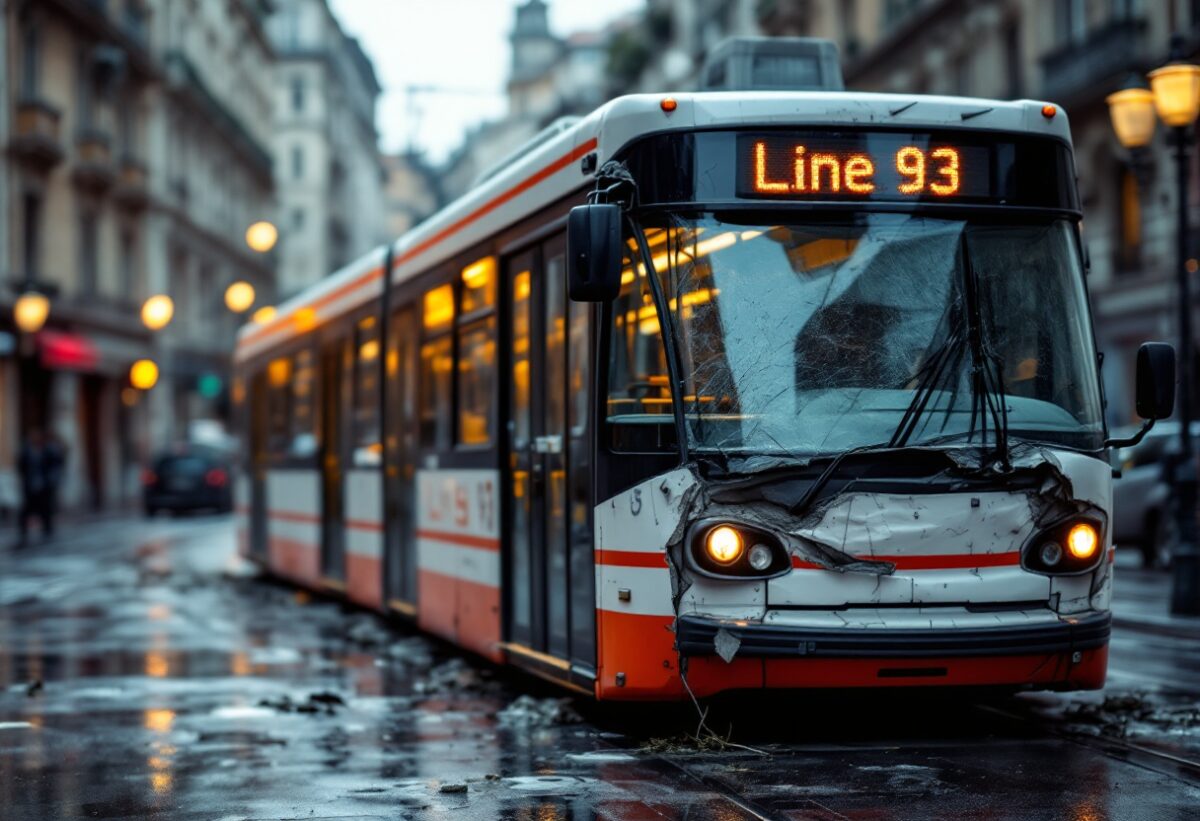 Incidente a Milano: filobus danneggiato e indagini in corso