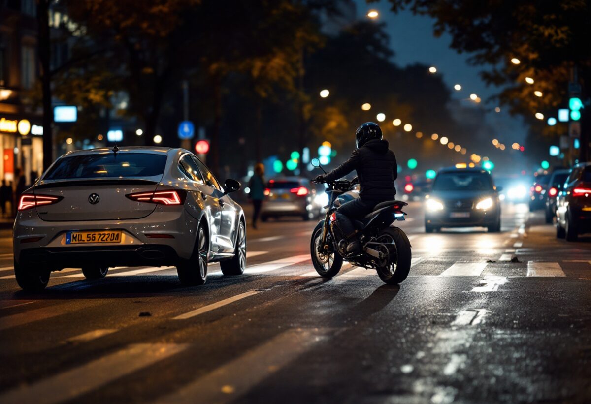 Incidente stradale a Milano: auto e moto coinvolte in viale Marche