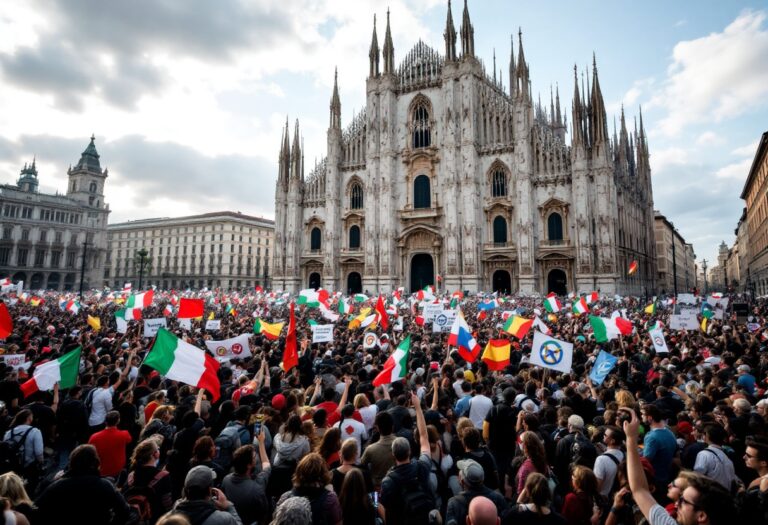 Solidarietà alla Georgia: manifestazione a Milano contro il governo attuale