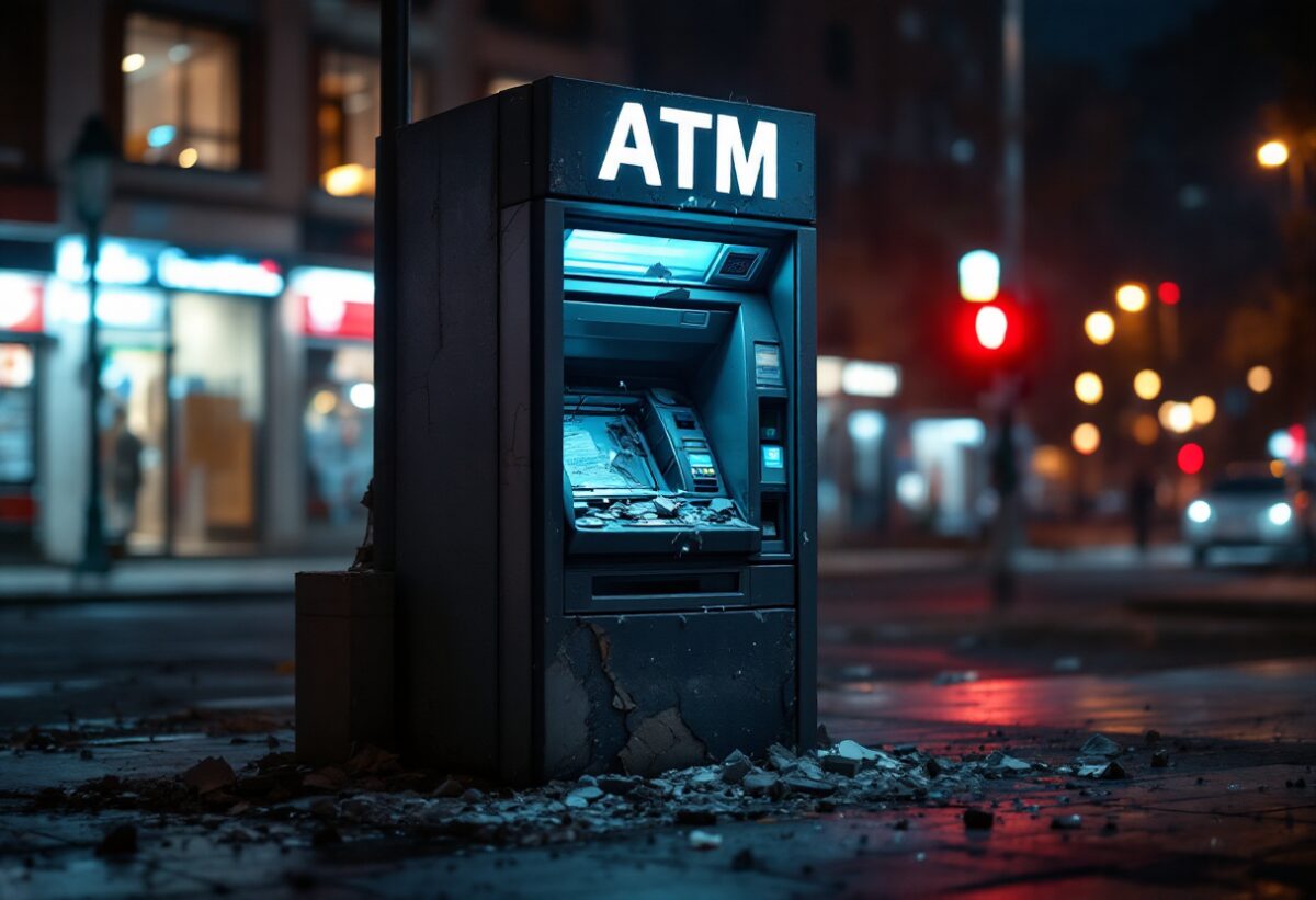Furto esplosivo a Vermezzo: colpo al bancomat della banca