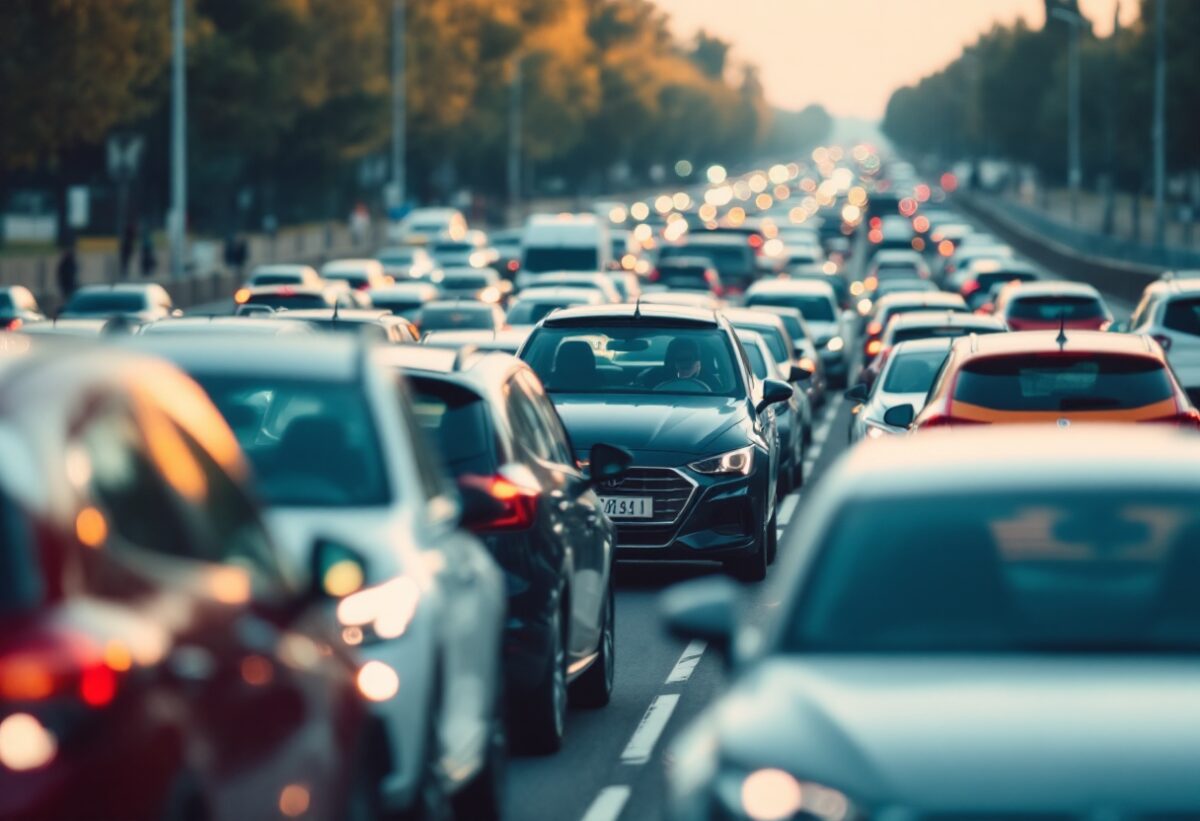 Traffico intenso sulla Tangenziale Ovest di Milano a causa di un incidente