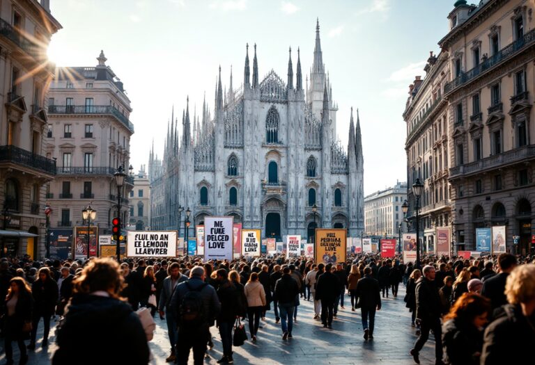 Proteste per garanzie abitative a Milano: inquilini in mobilitazione