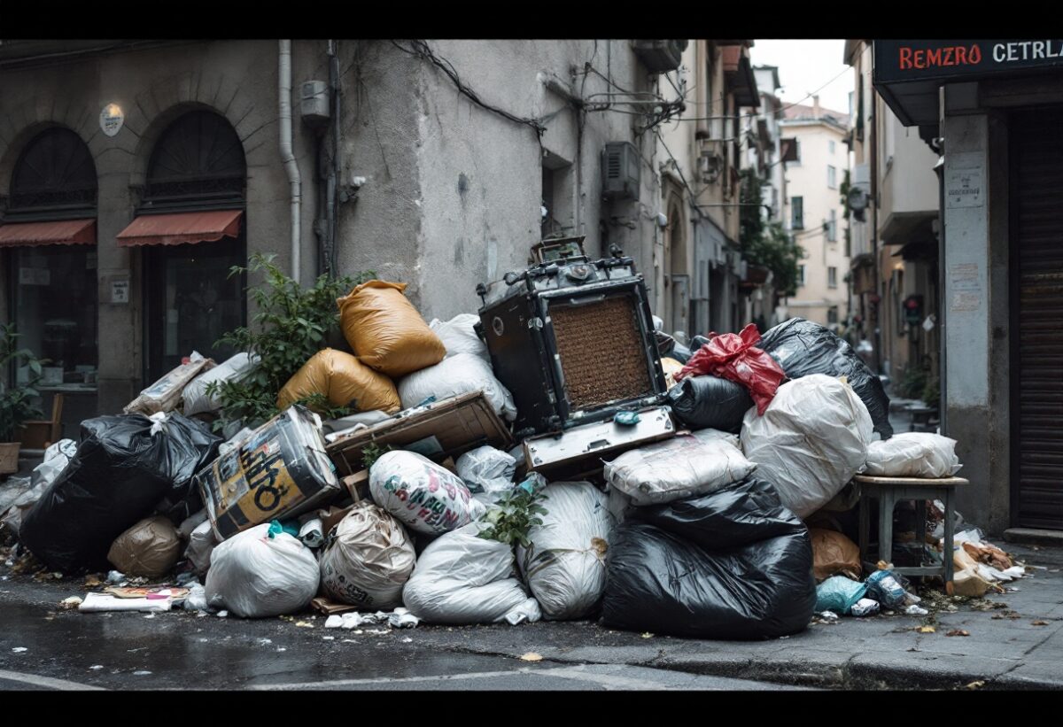 Abbandono di rifiuti ingombranti a Rozzano: due denunciati