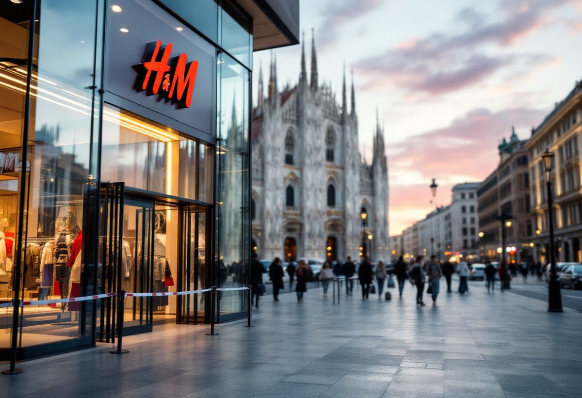 Evacuazione di H&M in piazza Duomo a Milano per fumo nel magazzino