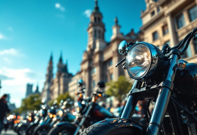 Proteste dei motociclisti contro il divieto di circolazione a Milano