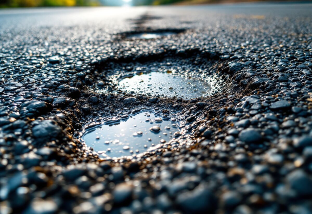 Allerta buche sulla Milano-Meda: automobilisti in pericolo