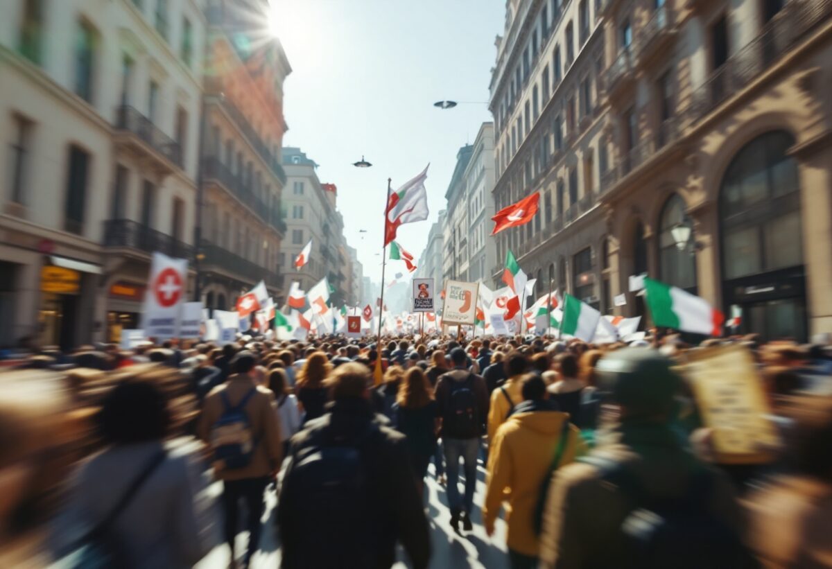 Corteo a Milano in memoria di Dax: tra tensioni e rivendicazioni sociali