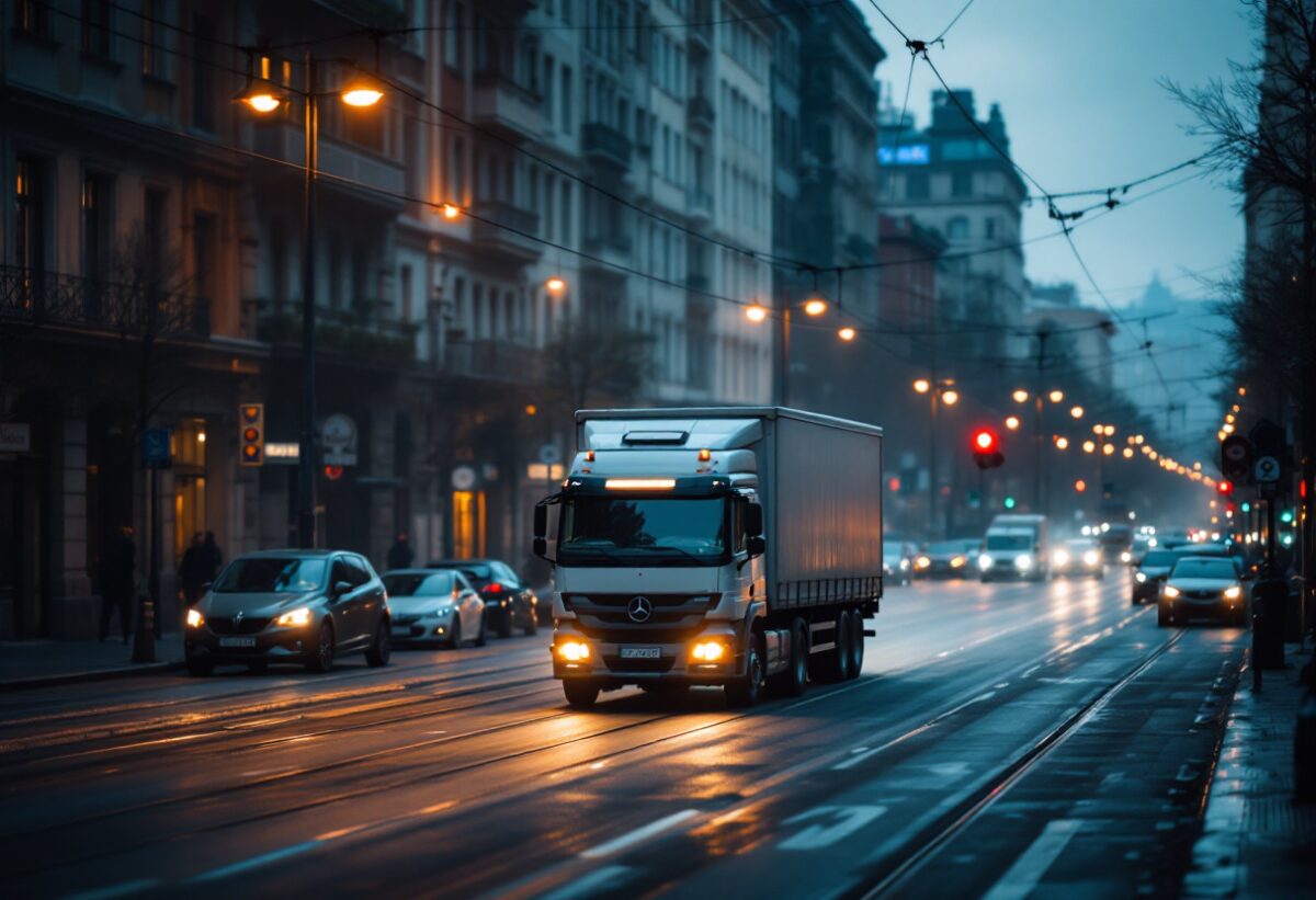 Incidente a Milano: camion aggancia cavi elettrici del tram