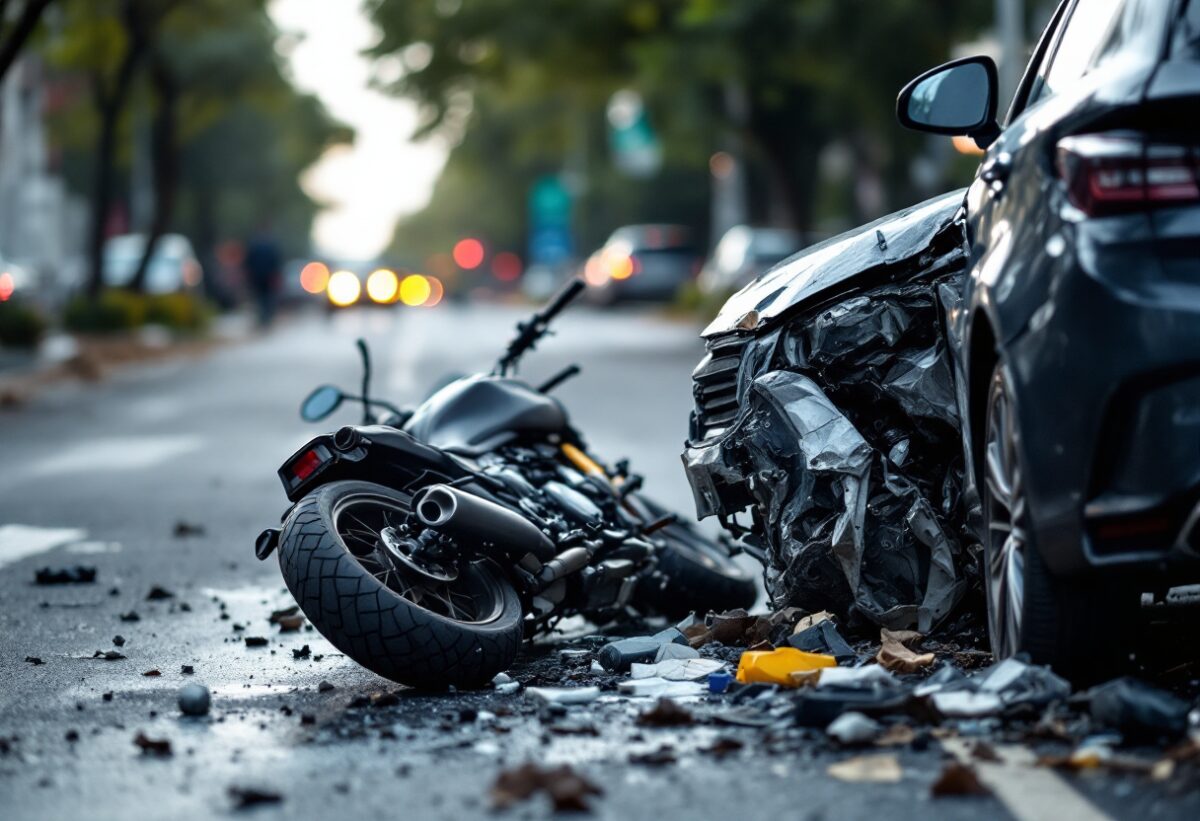 Incidente stradale a Milano: motociclista grave dopo scontro con auto