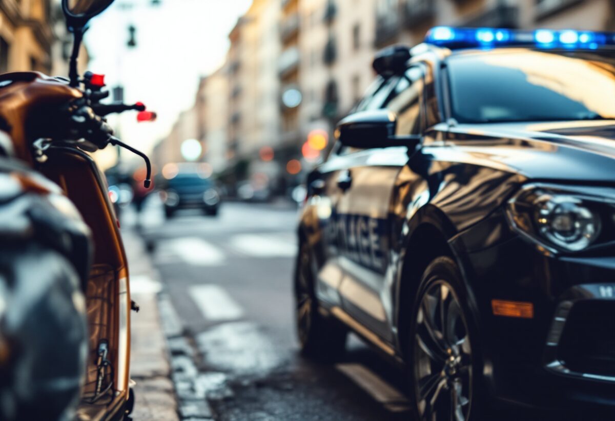 Incidente stradale a Milano: due feriti e un’auto della polizia coinvolta